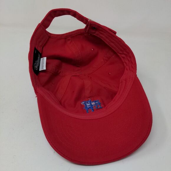 Mackinac Island Boy's Slideback Hat Red Size Child Embroidered Logo - Picture 6 of 7